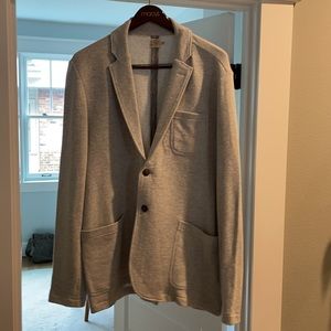 Faherty Inlet Knit Blazer, heather gray, XXL.